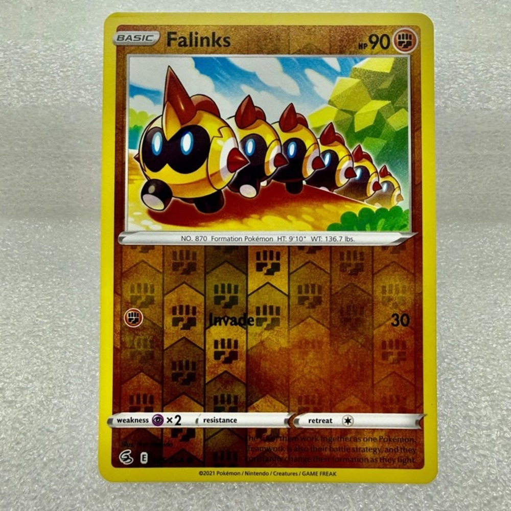 Falinks 155/264 Swsh08: Fusion Strike Reverse Holo Pokémon TCG Mint Unplayed